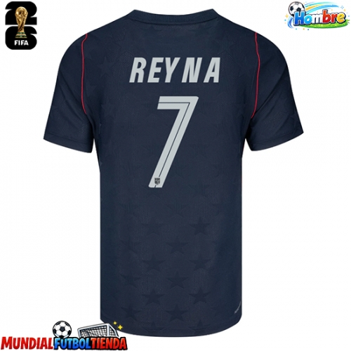 Camiseta Estados Unidos Giovanni Reyna #7 Segunda Equipación Replica Mundial 2026 mangas cortas